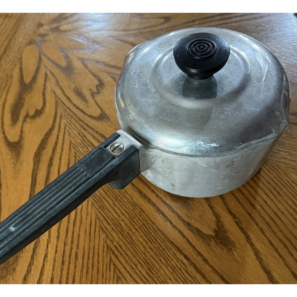 Vintage Wagner Ware Sidney -O- Magnalite 4681 1/2 P Sauce Pan 1 1/2 Qt With Lid